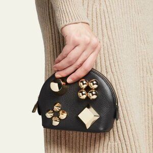 ❌❌𝑆𝑂𝐿𝐷❌❌Christian Louboutin Carasky Cosmetic Pouch Black/Gold